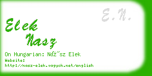 elek nasz business card